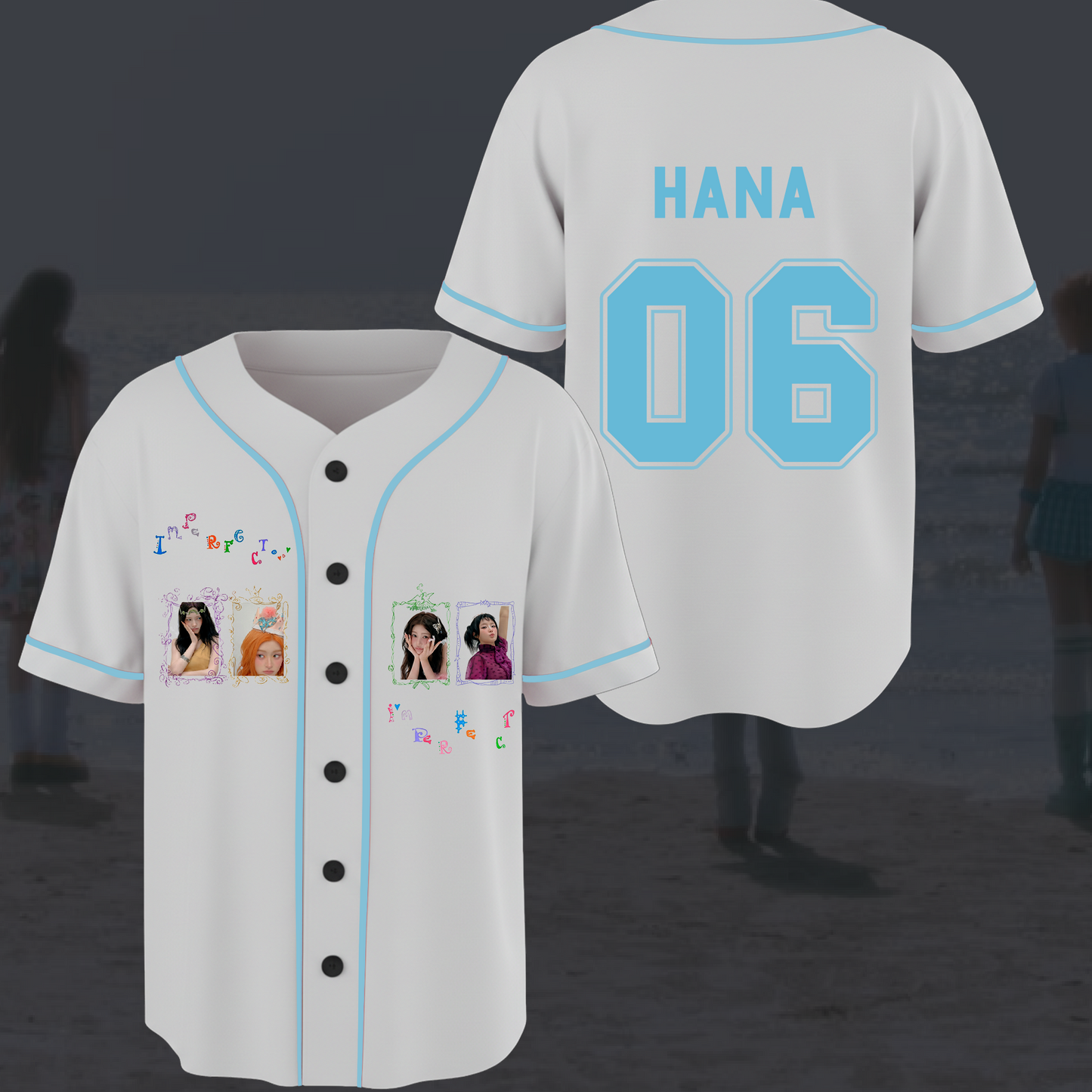 Fifty Fifty Im Perfect Album Concert Baseball Jersey Fan Editon