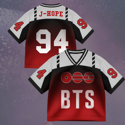 Hot Spring Album BTS Bulletproof Mixed Mesh Jersey Gift For Army