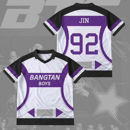 Bangtan Boys Back Winged Neck Baseball Shirt Gift For Army