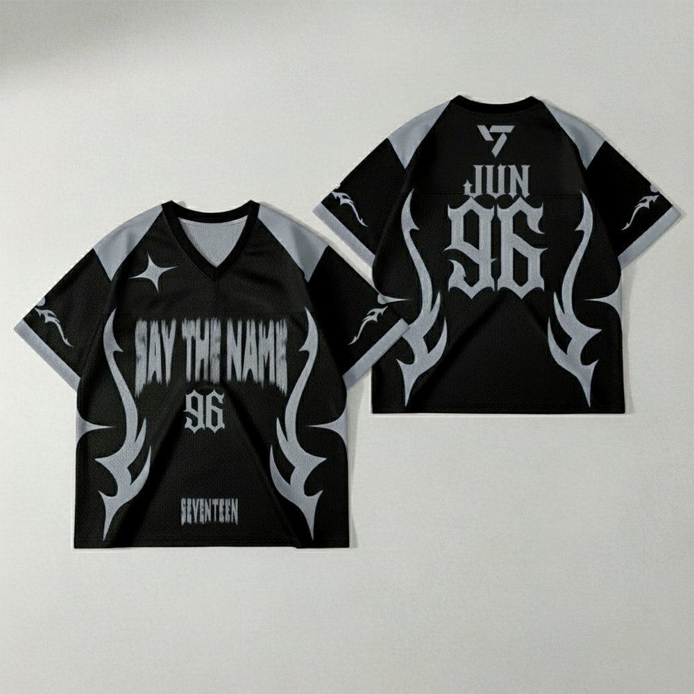 WAVESTEEᵀᴹ Say The Name Seventeen Mesh Football Jersey