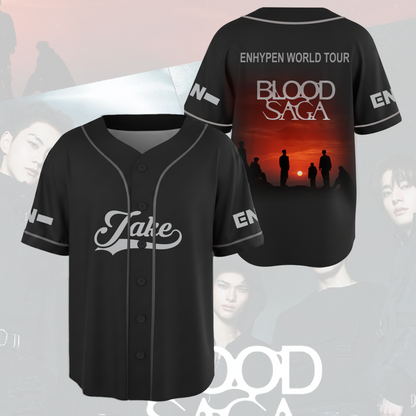Enhypen Blood Saga World Tour Baseball Jersey Gift For Fans