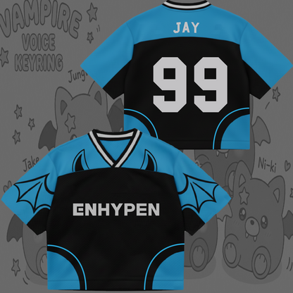 Cute Enhypen Vampire Voice The Sin Vanish 7th Album Mixed Mesh Jersey