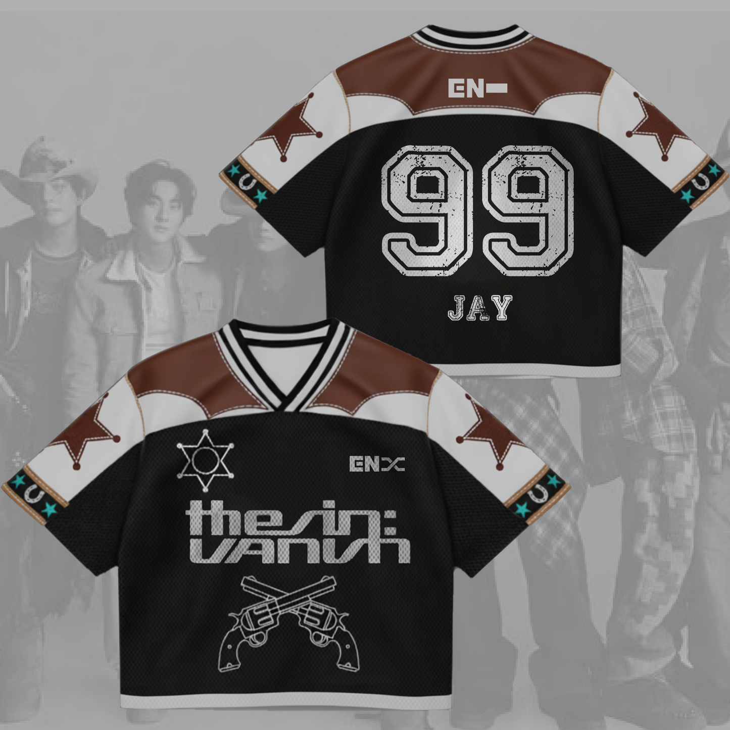 The Sin Vanish Cowboy Collection Enhypen 2026 Mixed Mesh Jersey