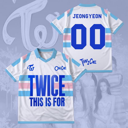 Twice This Is For Tour Part 2 Winged Neck Baseball Shirt
