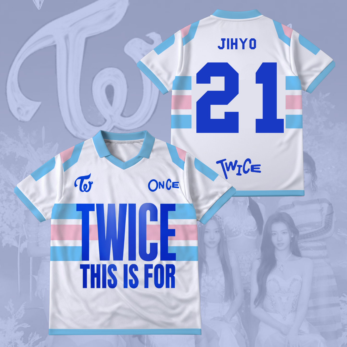 Twice This Is For Tour Part 2 Winged Neck Baseball Shirt