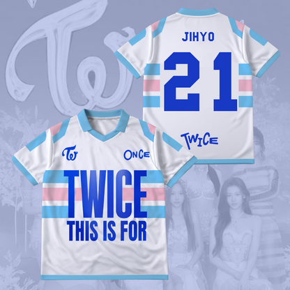 Twice This Is For Tour Part 2 Winged Neck Baseball Shirt