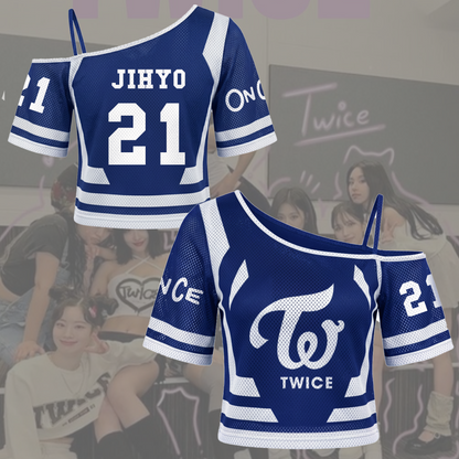 Twice This Is For World Tour Off Shoulder Mesh Gift For Fans