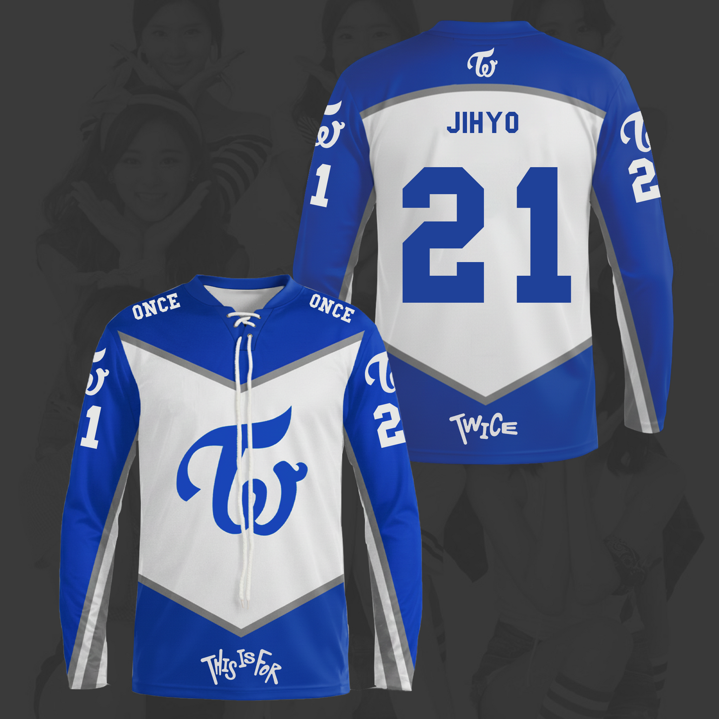 This Is For World Tour Twice Lace Neck Hockey Jersey Gifts For Once