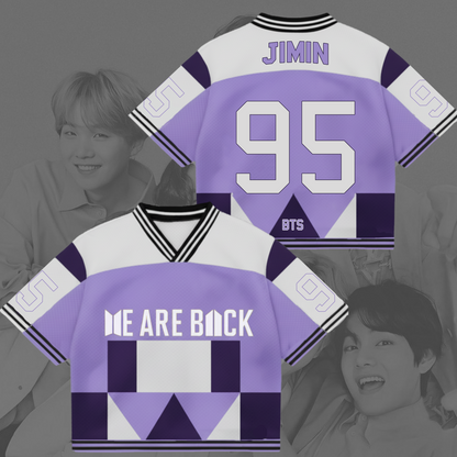 BTS We Are Back Mixed Mesh Fotball Jersey Gift For Lovers