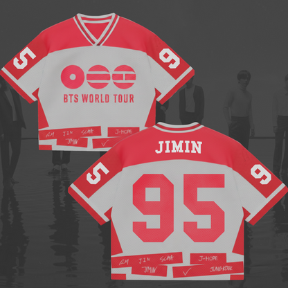 Explosive World Tour BTS Mixed Mesh Jersey Gift For Army