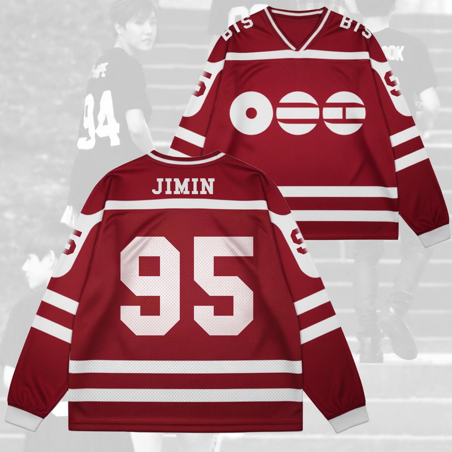 BTS New Album Back Mesh Splicing Long Sleeved Gift For Army