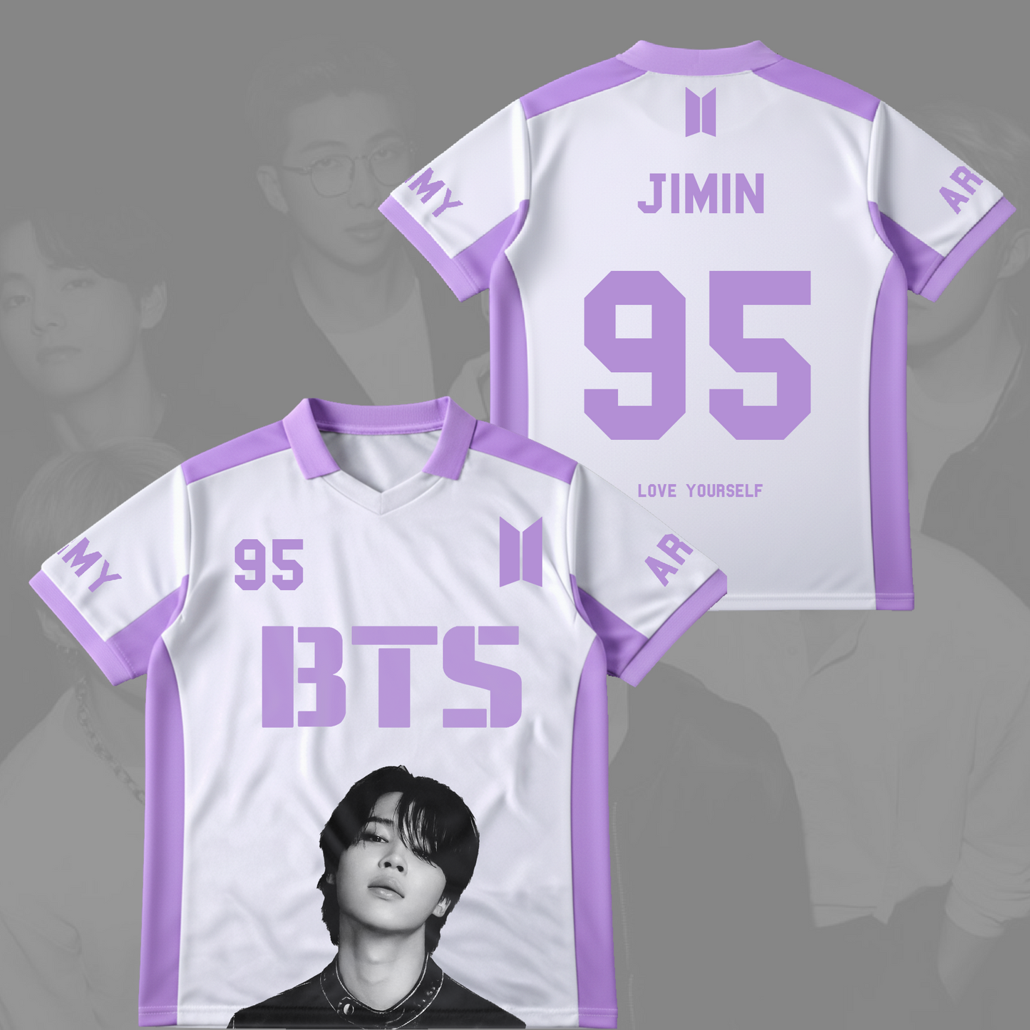 BTS Love Yourself Winged Neck Baseball Shirt