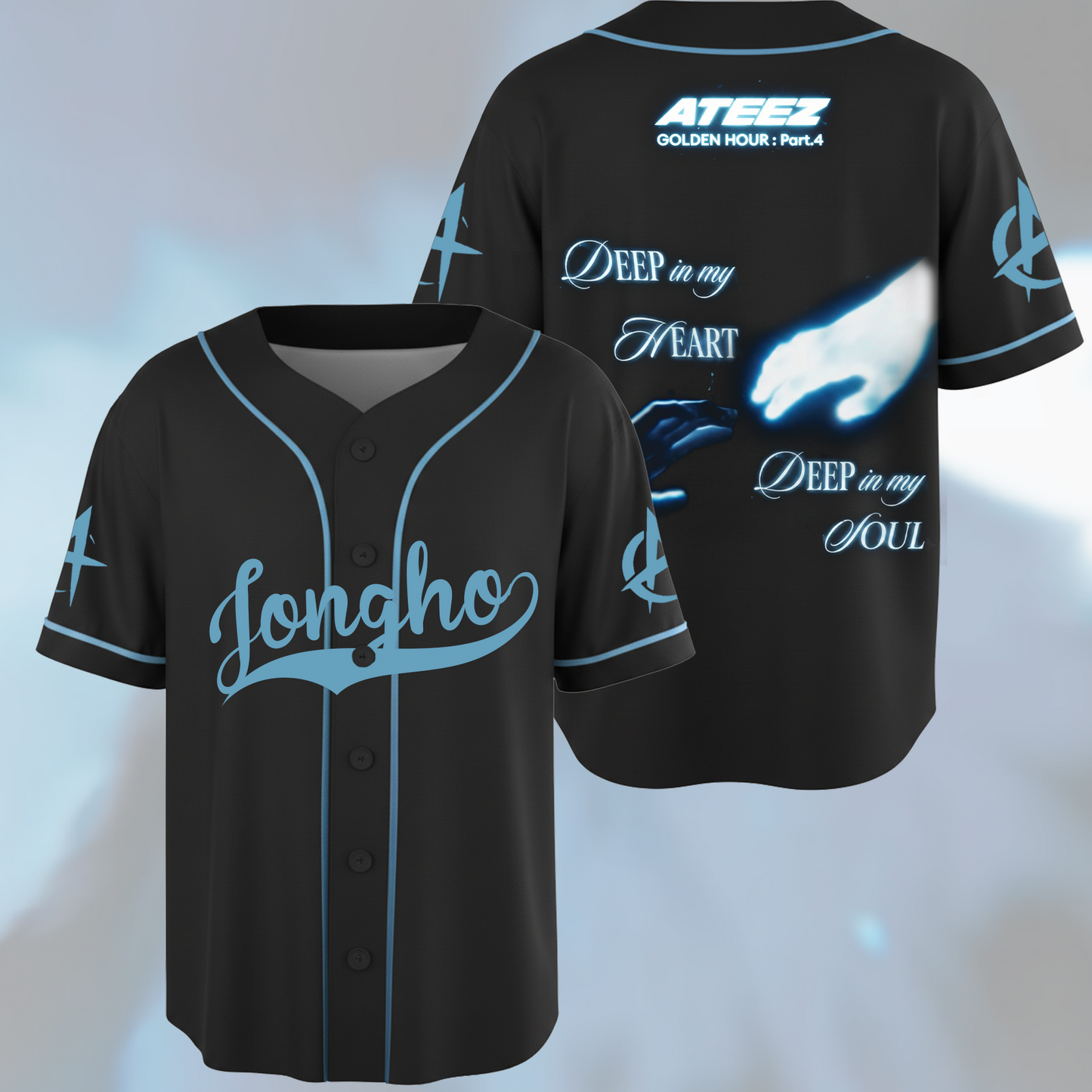 ATEEZ Golden Hour Part 4 Baseball Jersey Gift For ATINY