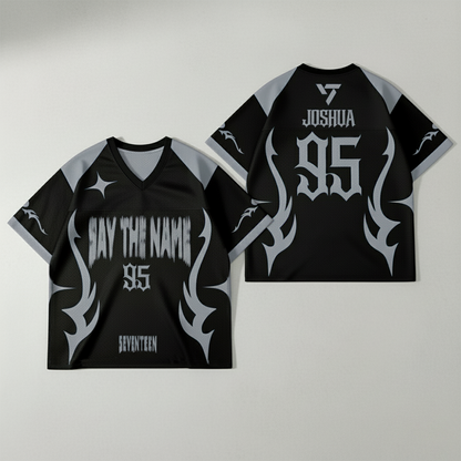 WAVESTEEᵀᴹ Say The Name Seventeen Mesh Football Jersey