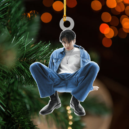 WAVESTEEᵀᴹ Jungkook Denim Outfit Acrylic Ornament