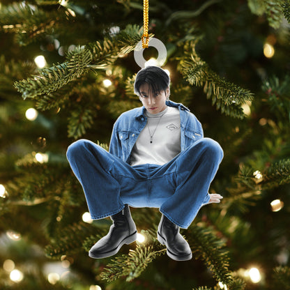 WAVESTEEᵀᴹ Jungkook Denim Outfit Acrylic Ornament
