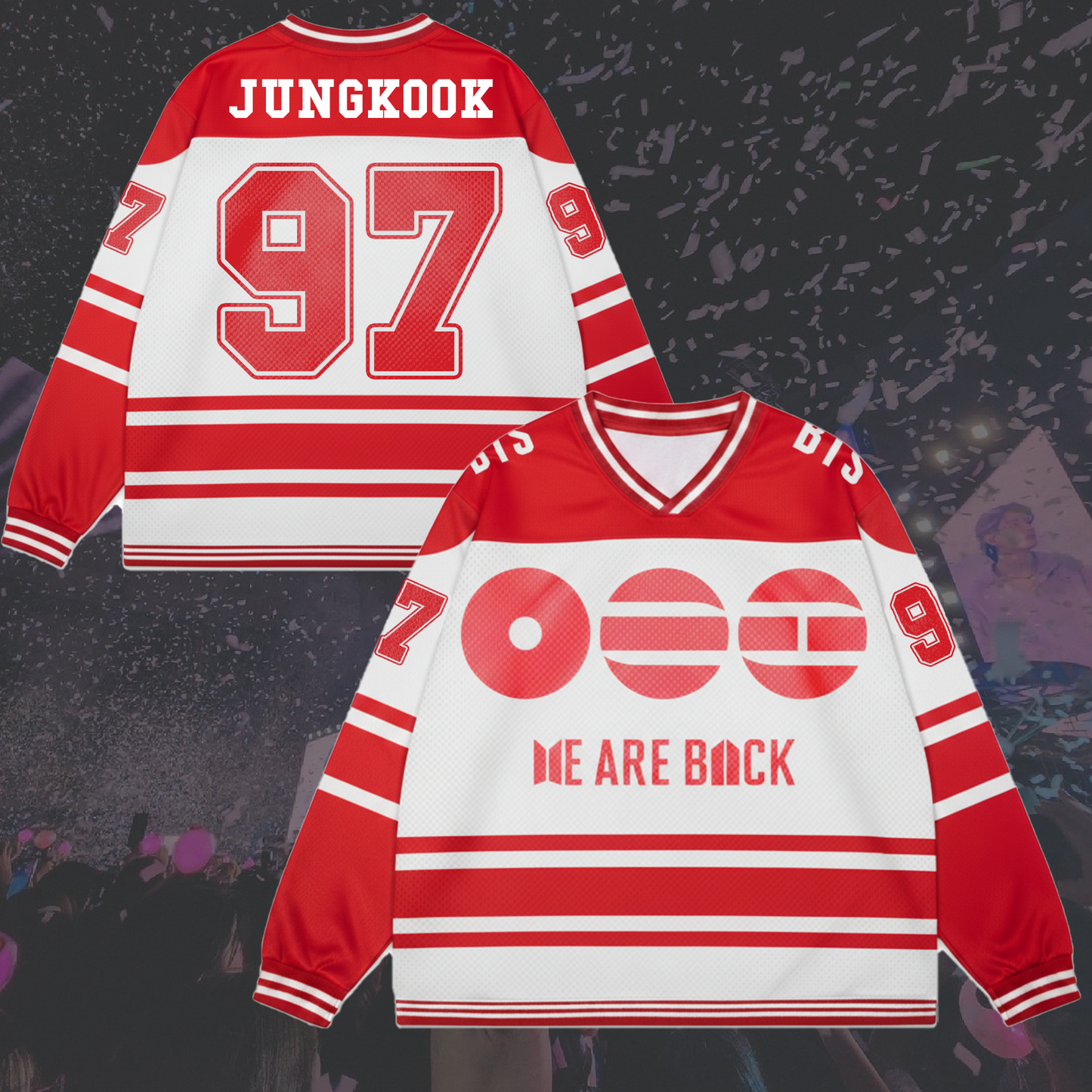 World Tour BTS We Are Back Splicing Long Sleeved Gift For Army