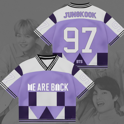 BTS We Are Back Mixed Mesh Fotball Jersey Gift For Lovers