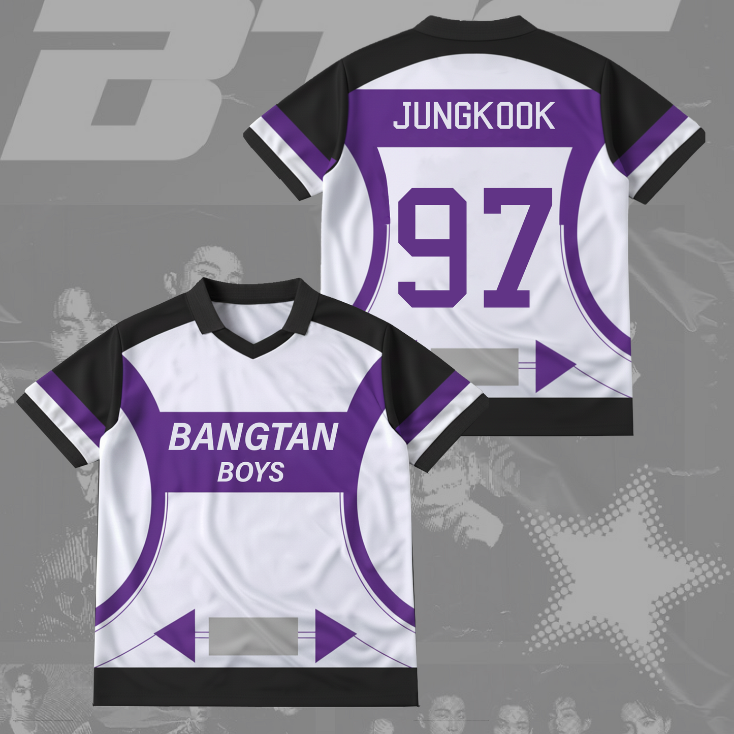 Bangtan Boys Back Winged Neck Baseball Shirt Gift For Army