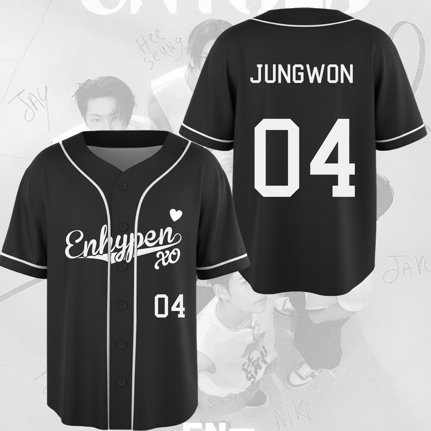 Enhypen XO Baseball Jersey Gift For Fans