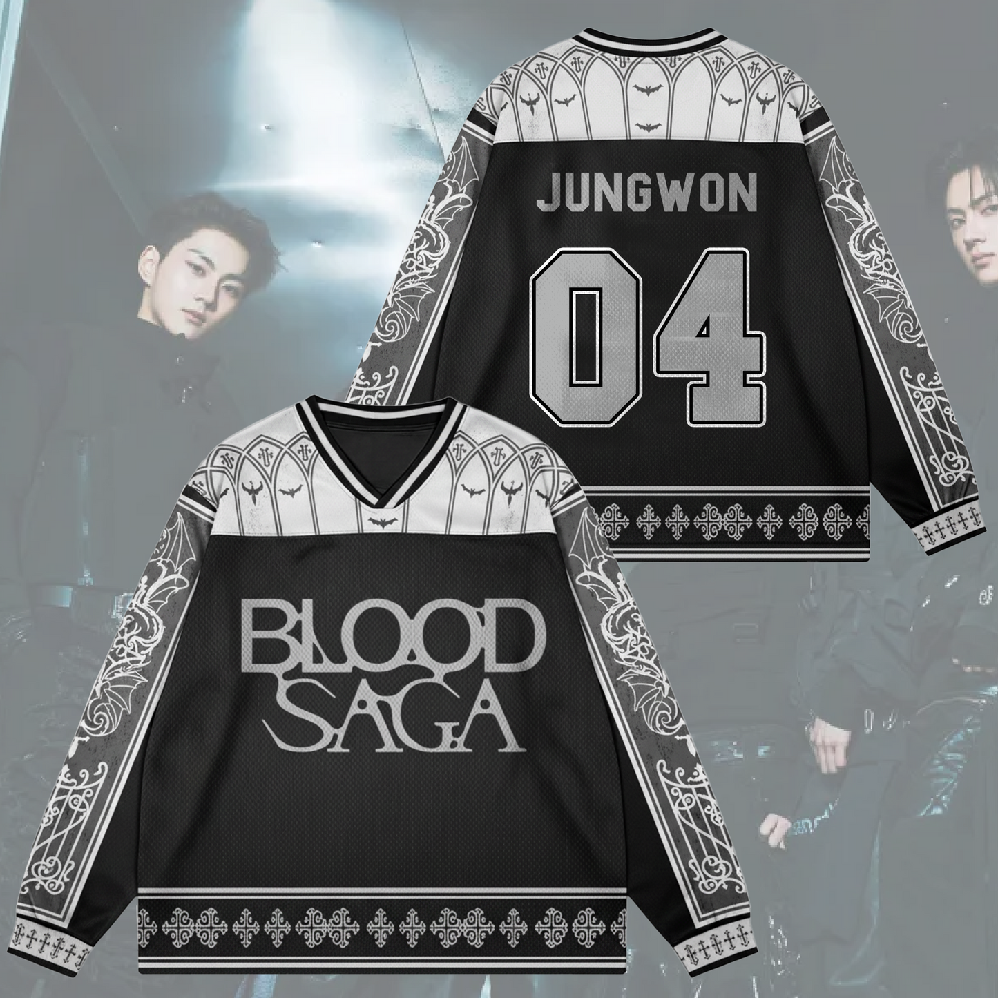 The Vanishing Sin Blood Saga Enhypen World Tour Mesh Splicing Long Sleeve