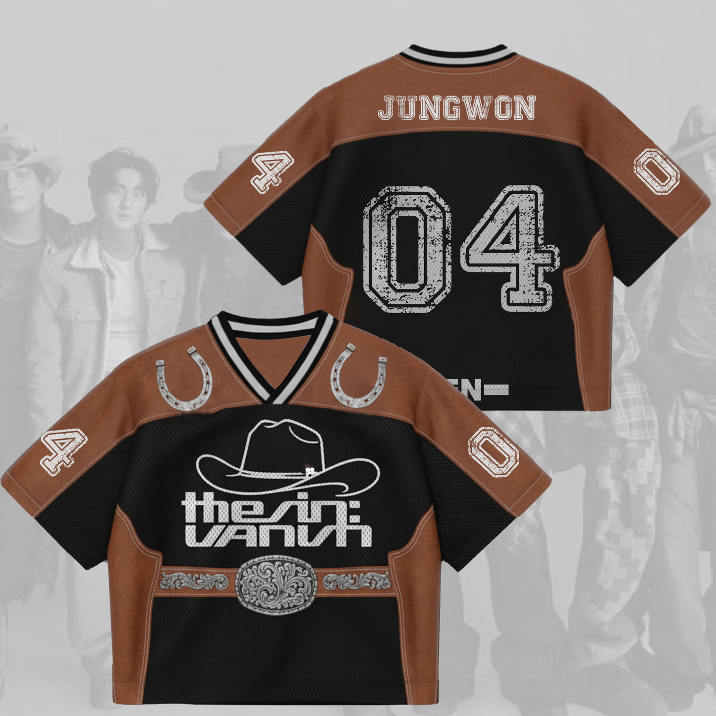 Enhypen The Sin Vanish Chapter 2 Cowboy Collection Mixed Mesh Jersey