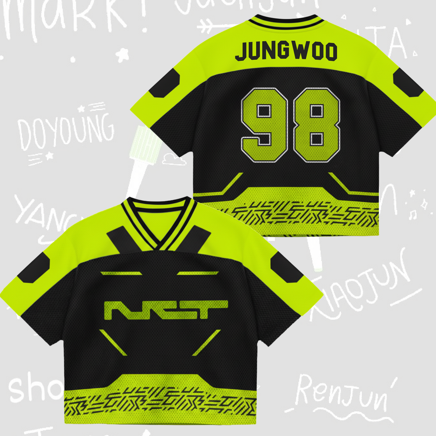 NCT 127 Everything All At Once Neo Mixed Mesh Jersey Gift For Fans