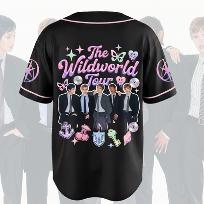 Playful Katseye The WildWorld Tour Baseball Jersey Gift For Fans