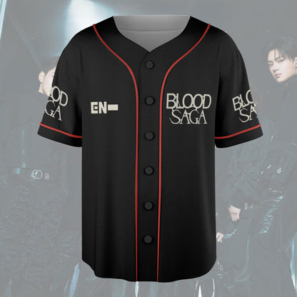 Kpop Blood Saga World Tour Baseball Jersey Fan Concert Outfit