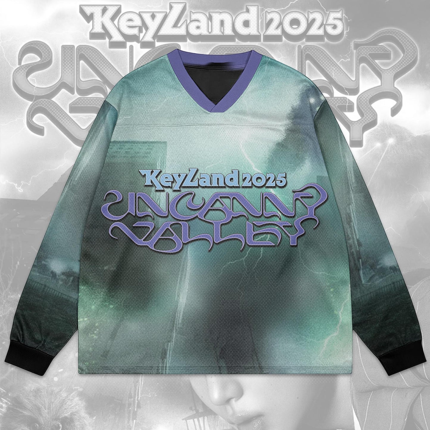WAVESTEEᵀᴹ Key KEYLAND: Uncanny Valley World Tour 2025 Mesh Splicing Long Sleeved
