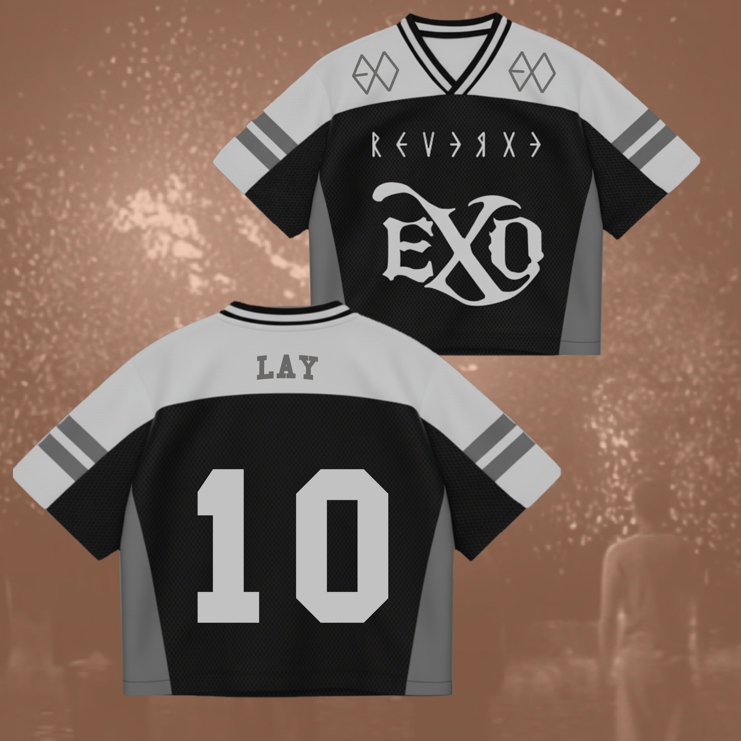 EXO New Album REVERXE Mixed Mesh Jersey Gift For Lovers