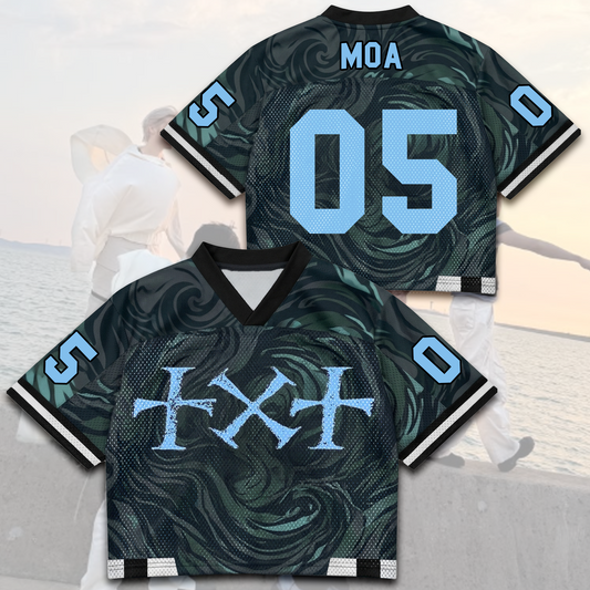 TXT Steal The Wind World Tour Camo Style Wind Mixed Mesh Jersey Fan Edition