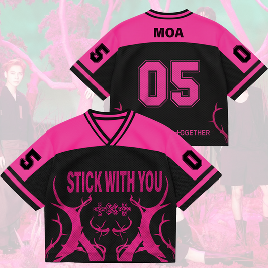 Thorn Tree Stick With You TXT Mixed Mesh Jersey
