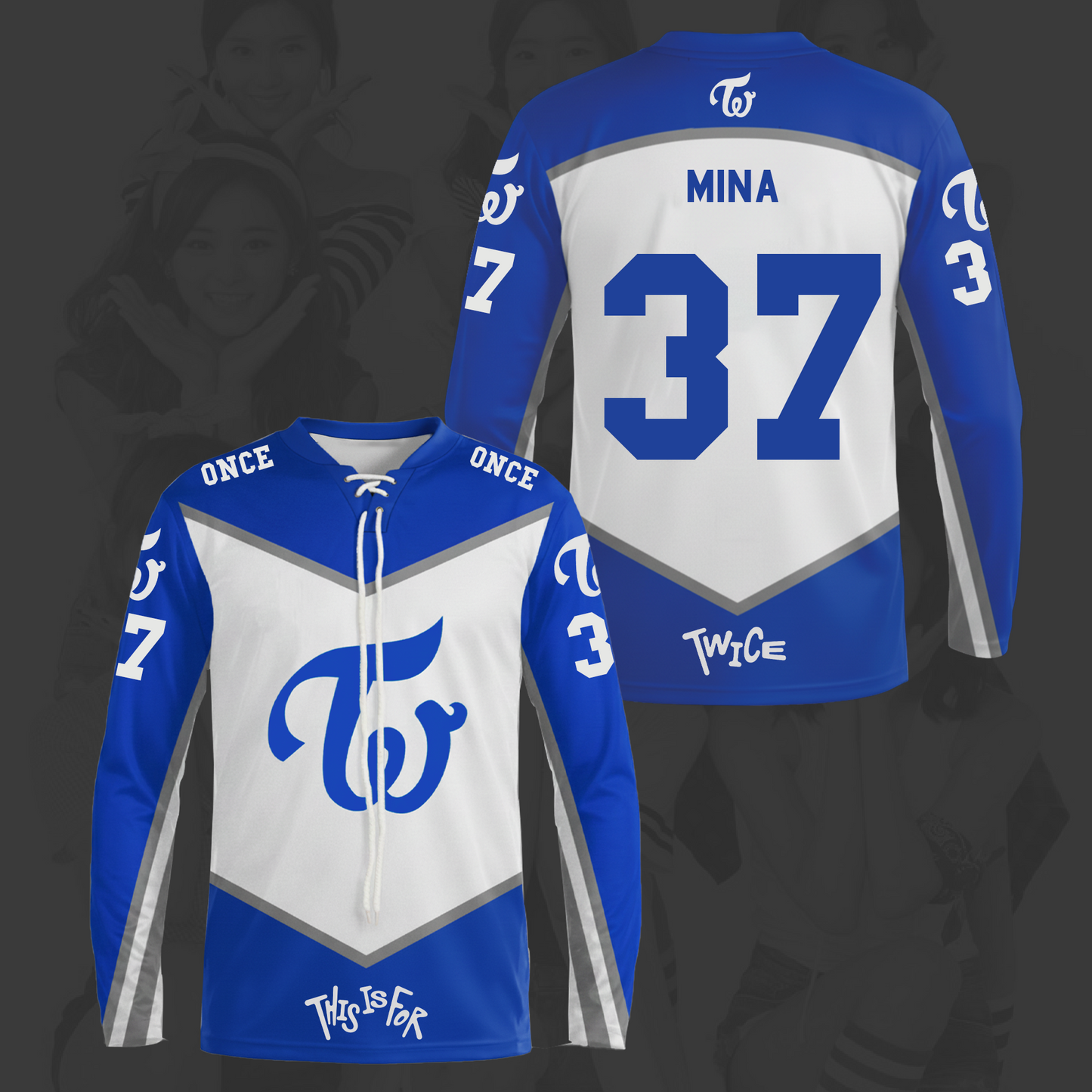 This Is For World Tour Twice Lace Neck Hockey Jersey Gifts For Once