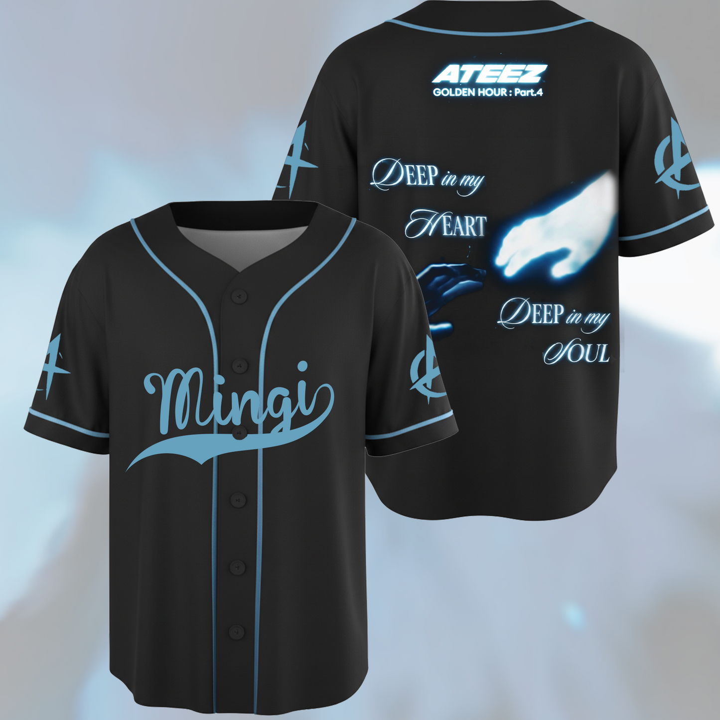 ATEEZ Golden Hour Part 4 Baseball Jersey Gift For ATINY