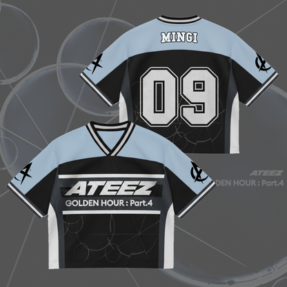 ATEEZ Mini Album Golden Hour Part 4 Mixed Mesh Jersey Gifts