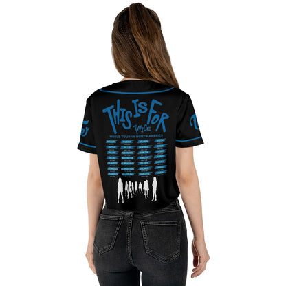 WAVESTEEᵀᴹ Twice This Is For 2 World Tour Croptop Jersey Baseball