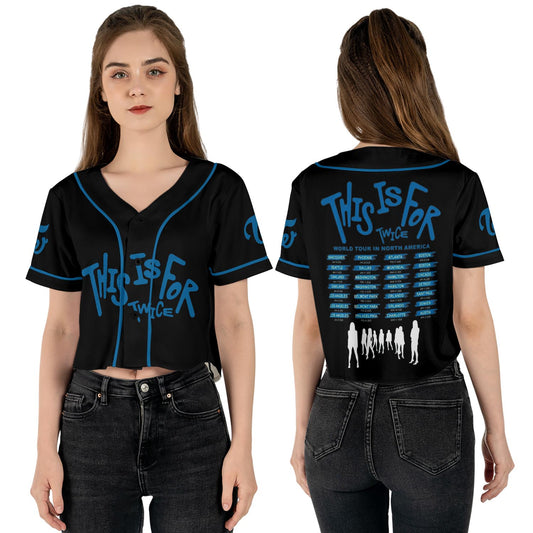WAVESTEEᵀᴹ Twice This Is For 2 World Tour Croptop Jersey Baseball
