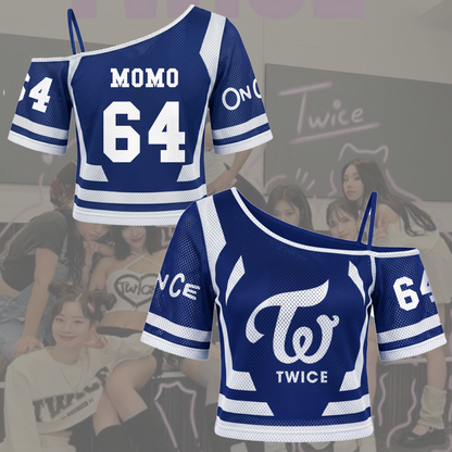 Twice This Is For World Tour Off Shoulder Mesh Gift For Fans