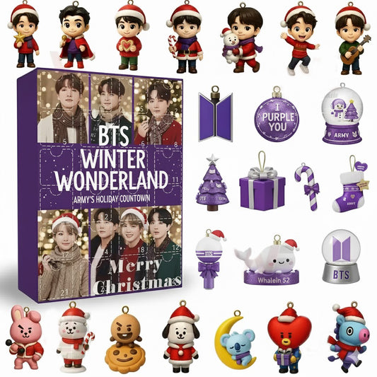 BTS Christmas Advent Calendar 2025 – Winter Wonderland Gift for ARMY