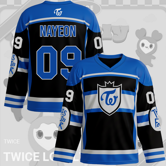 Sporty Twice This is For Blue Black Hockey Jersey