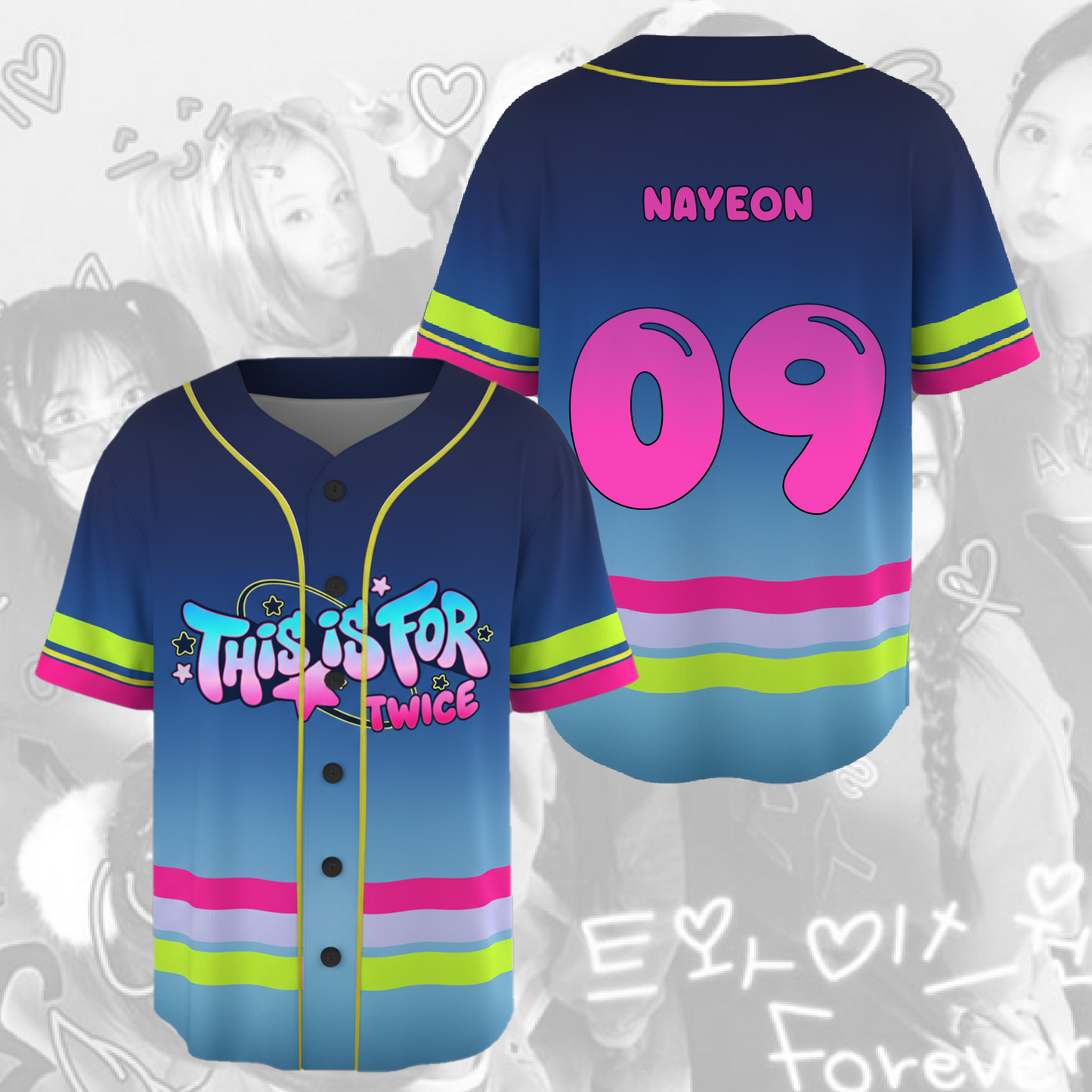Sweet This Is For 2026 World Tour TWICE  Baseball Jersey