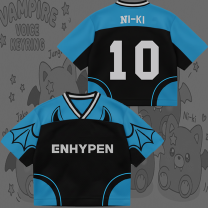 Cute Enhypen Vampire Voice The Sin Vanish 7th Album Mixed Mesh Jersey