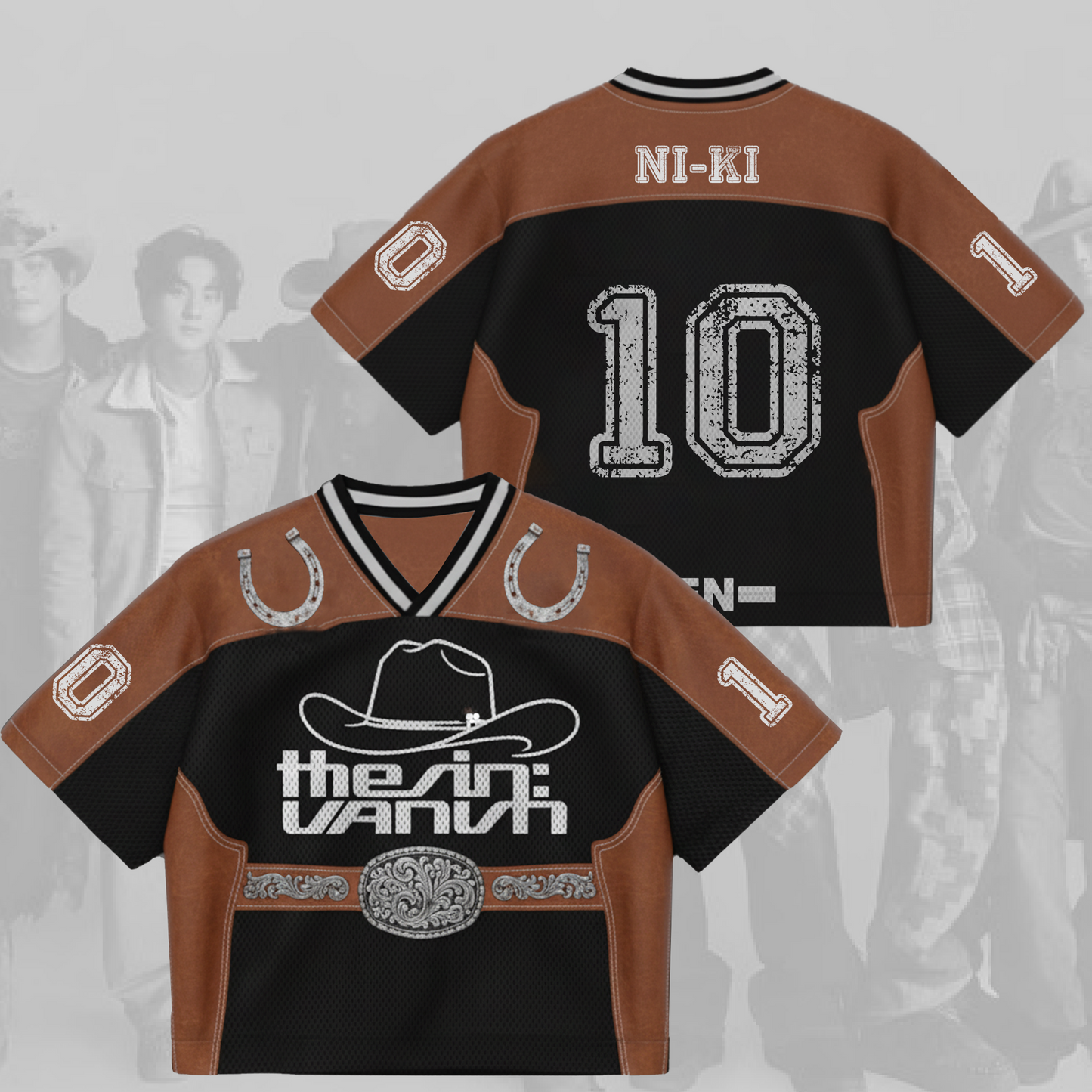 Enhypen The Sin Vanish Chapter 2 Cowboy Collection Mixed Mesh Jersey