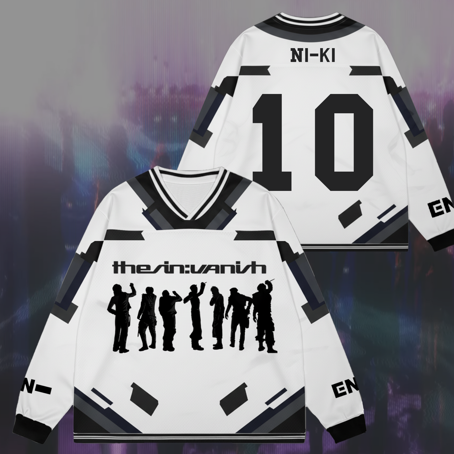 ENHYPEN THE SIN VANISH Album Kpop Merch Forbidden Chaotic Mesh Splicing Long Sleeve