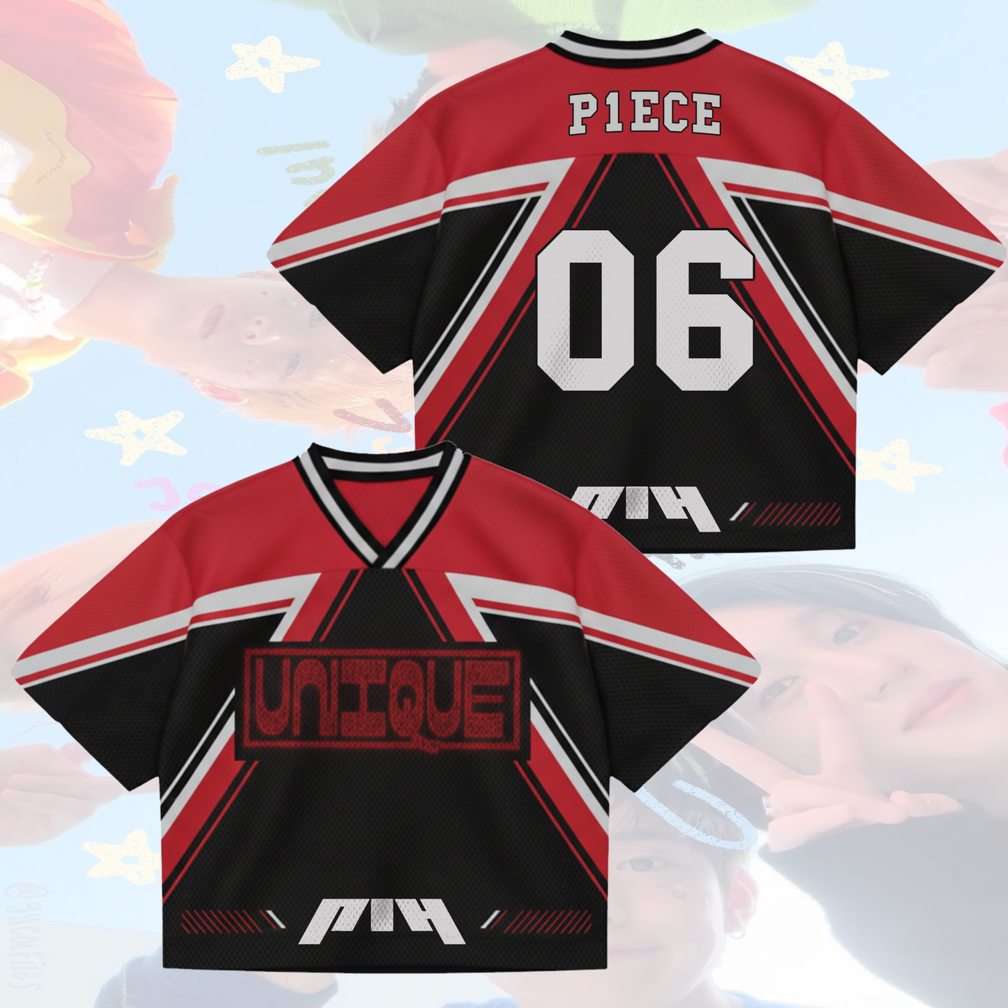 P1Harmony Hero Squad Unique Album Mixed Mesh Jersey Gifts For Fans