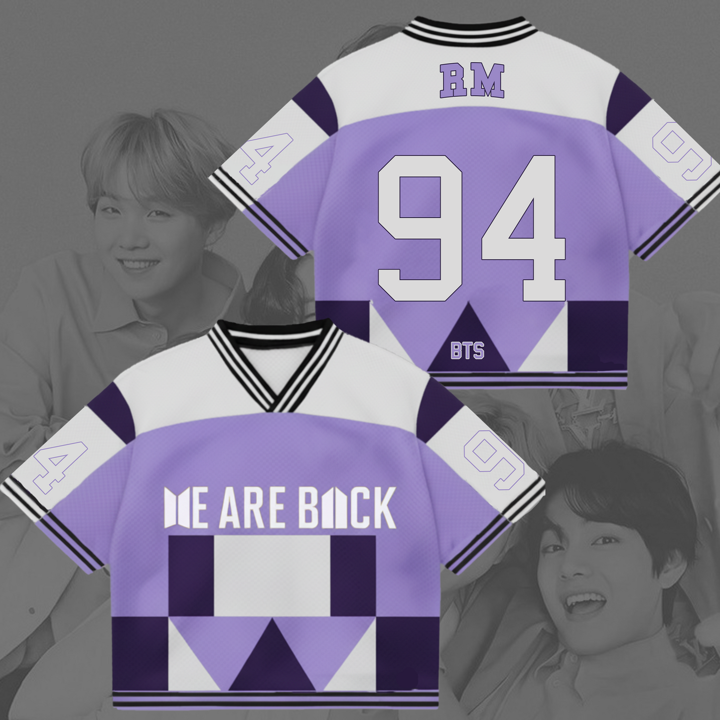 BTS We Are Back Mixed Mesh Fotball Jersey Gift For Lovers