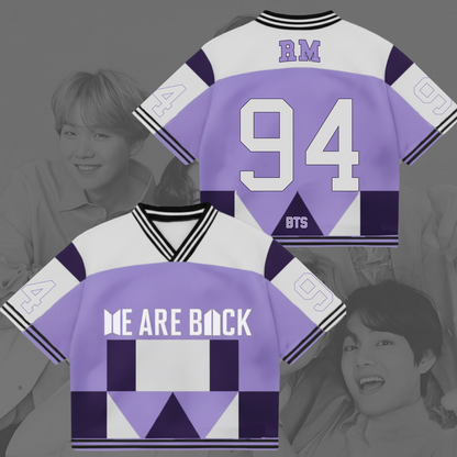 BTS We Are Back Mixed Mesh Fotball Jersey Gift For Lovers