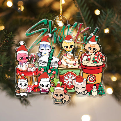 WAVESTEEᵀᴹ SZK Kawaii Merry Christmas Ornament Acrylic Ornament