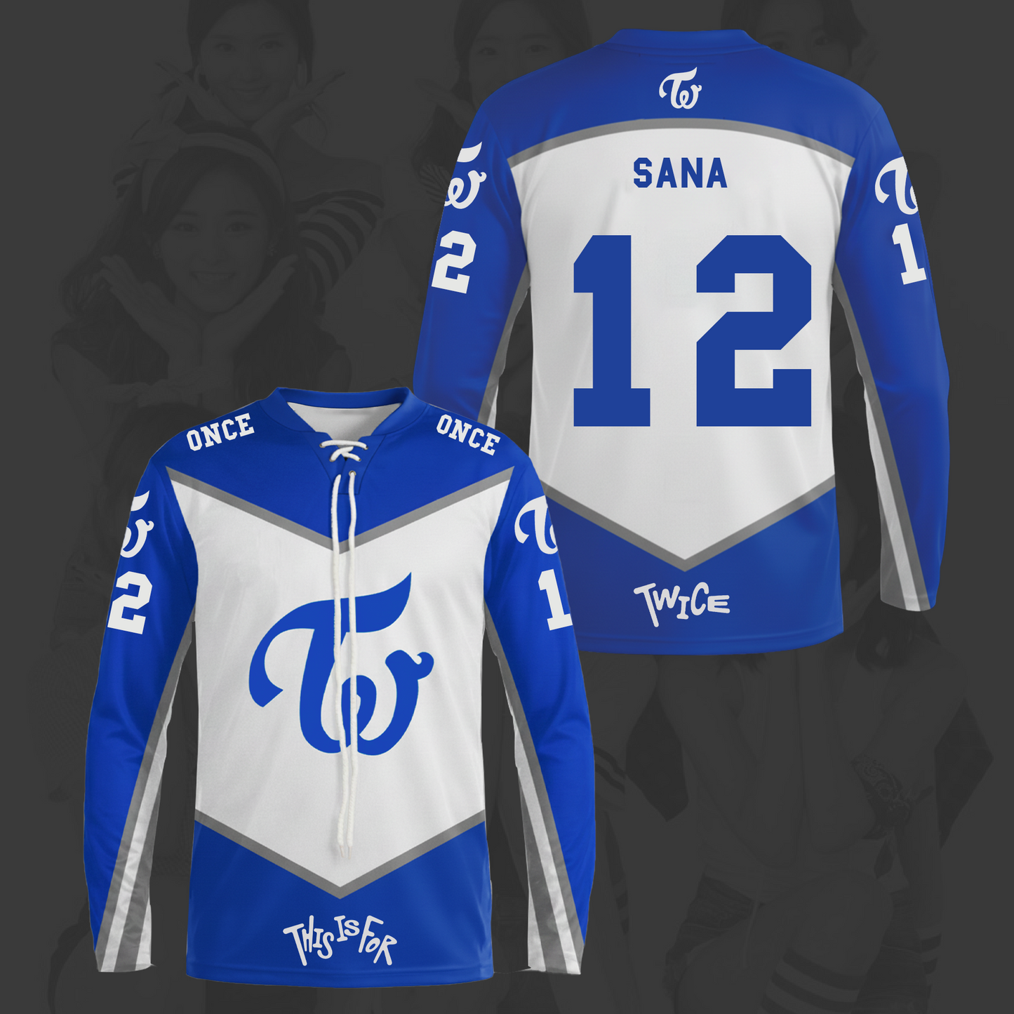 This Is For World Tour Twice Lace Neck Hockey Jersey Gifts For Once